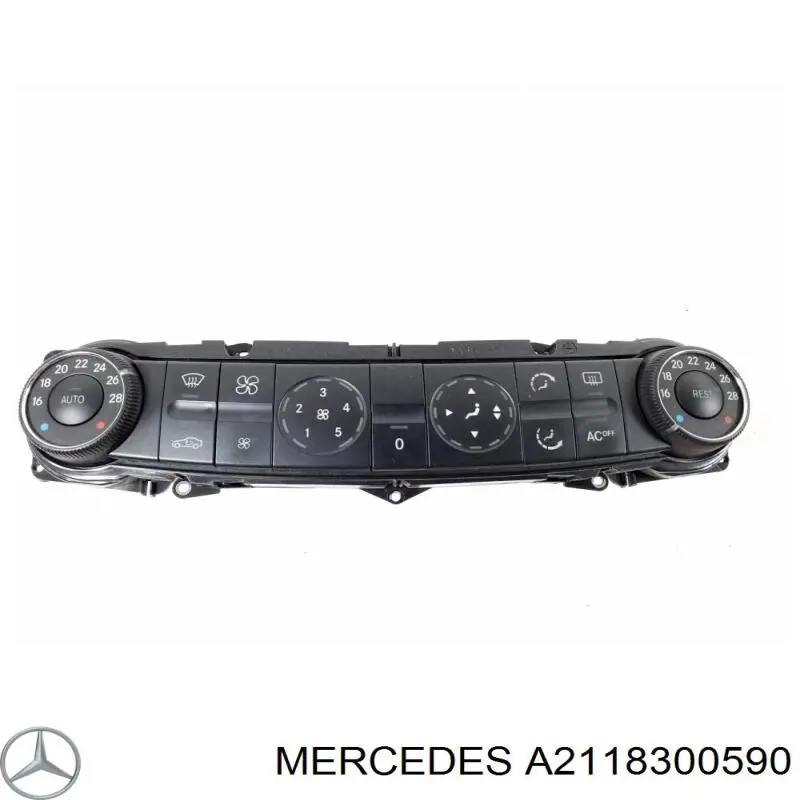 2118300590 Mercedes блок управления режимами отопления/кондиционирования