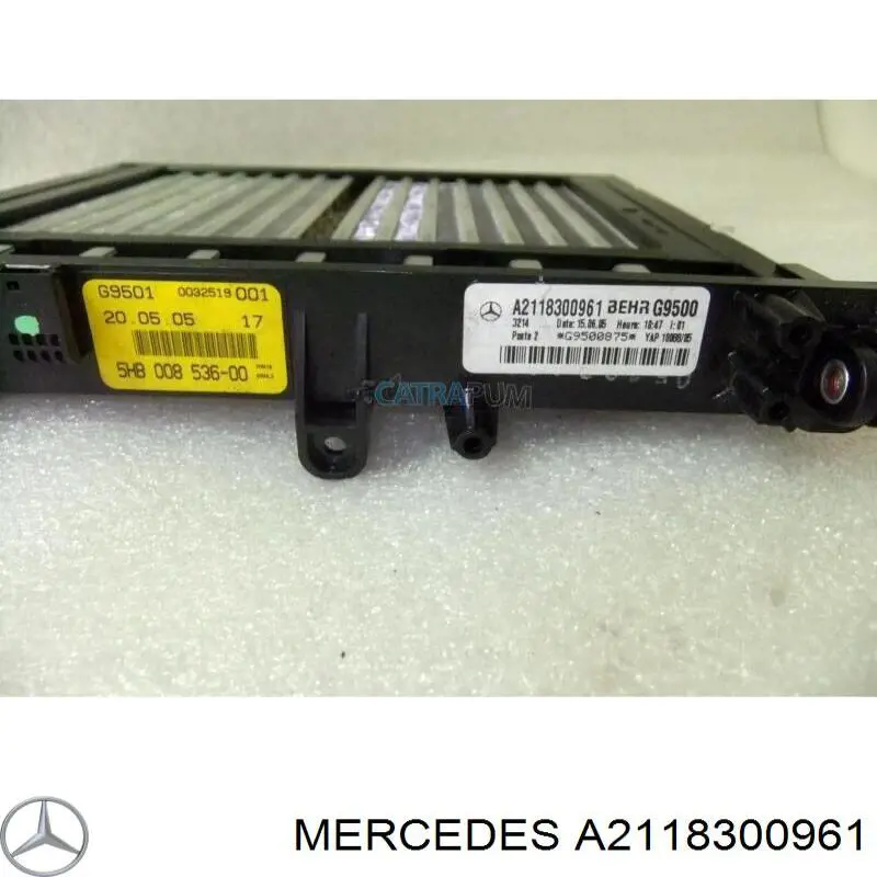 2118300961 Mercedes radiador de forno (de aquecedor)