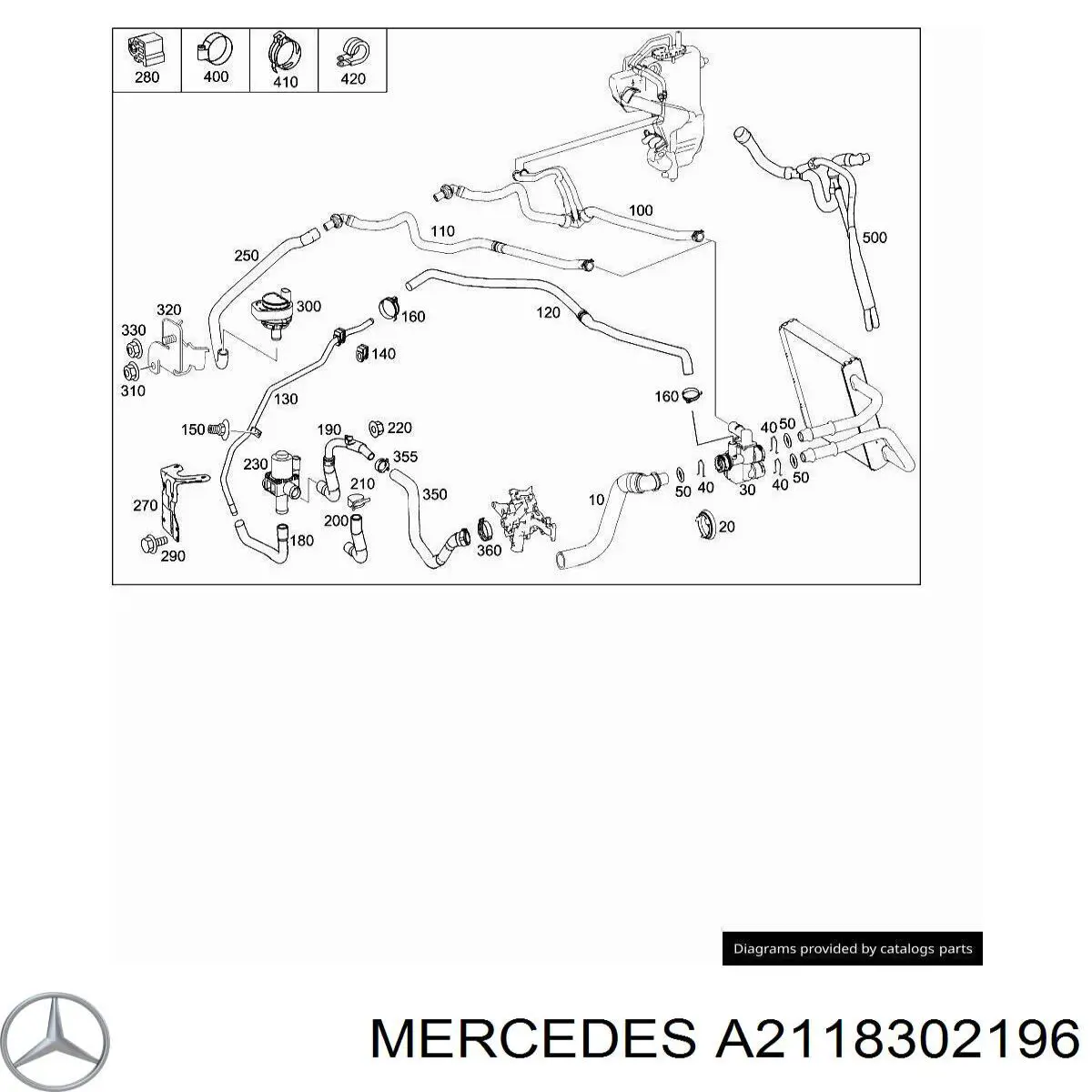  Mercedes A2118302196 цена, от 16.45 USD