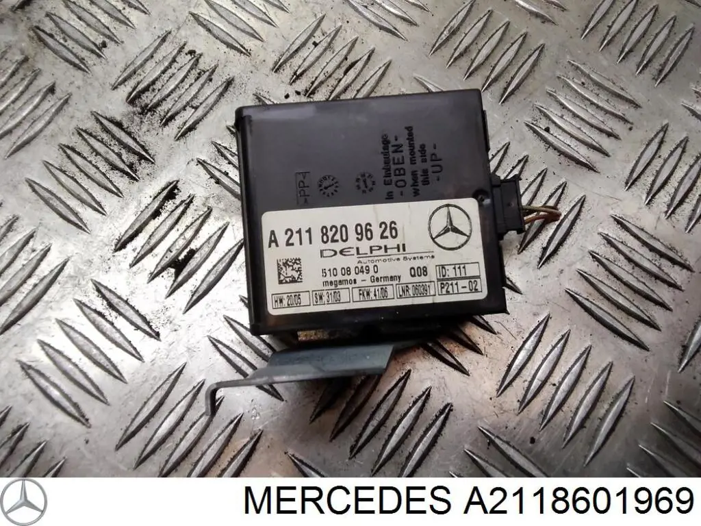 Купить A2118601969 Mercedes Рычаг (замок) фиксации ремня безопасности передний