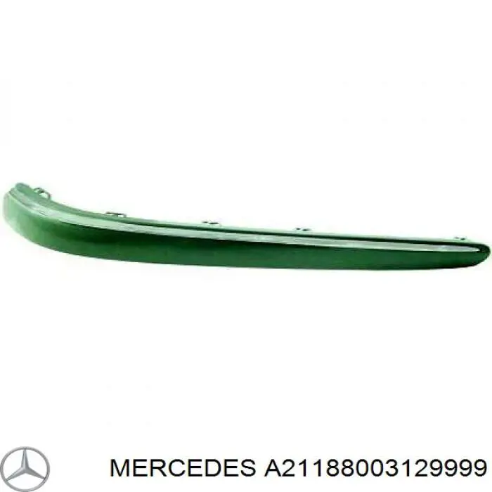A21188003129999 Mercedes накладка бампера заднего левая
