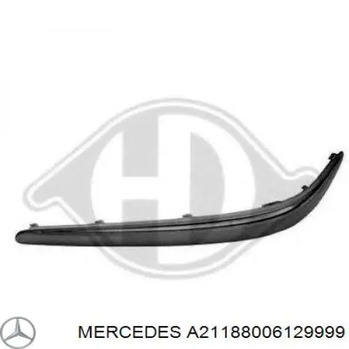 21188006129197 Mercedes молдинг бампера переднего правый