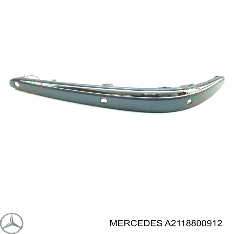 A2118800912 Mercedes молдинг бампера переднего левый