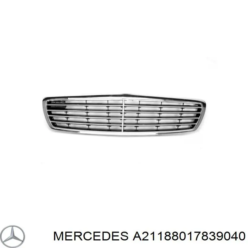 Решетка радиатора A21188017839040 Mercedes