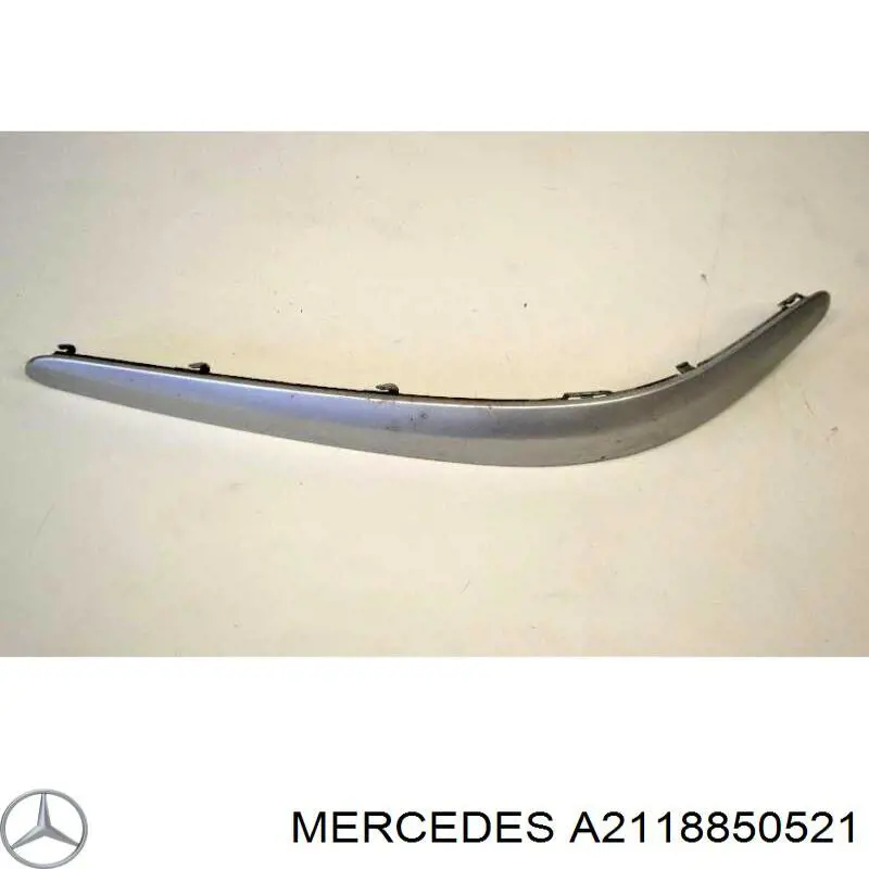 Молдинг бампера переднего левый A2118850521 Mercedes