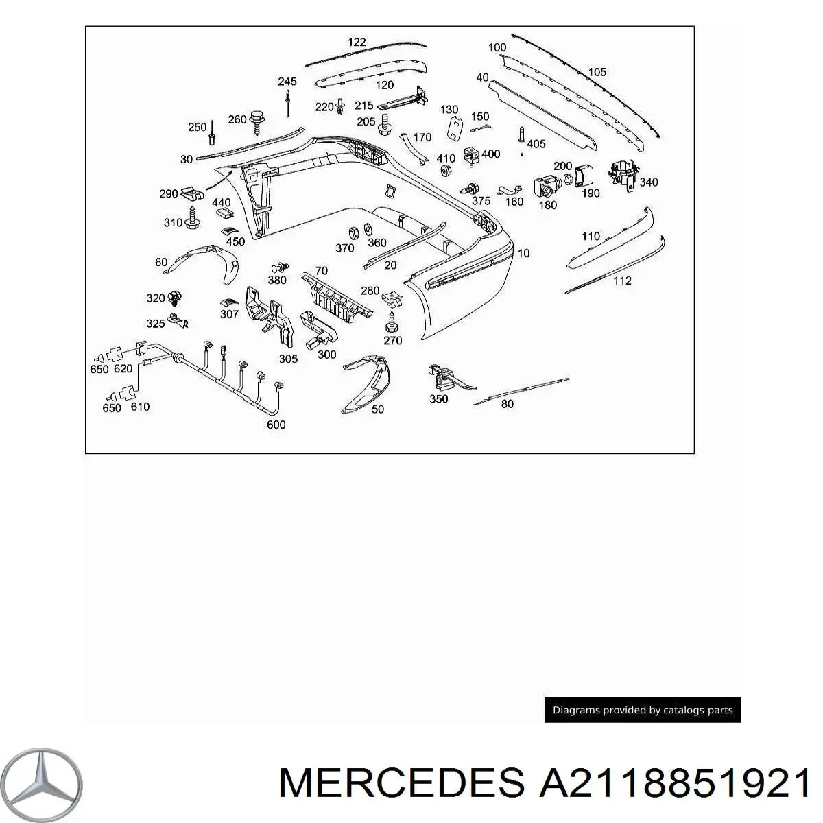  Mercedes A2118851921 цена, от 49.38 USD