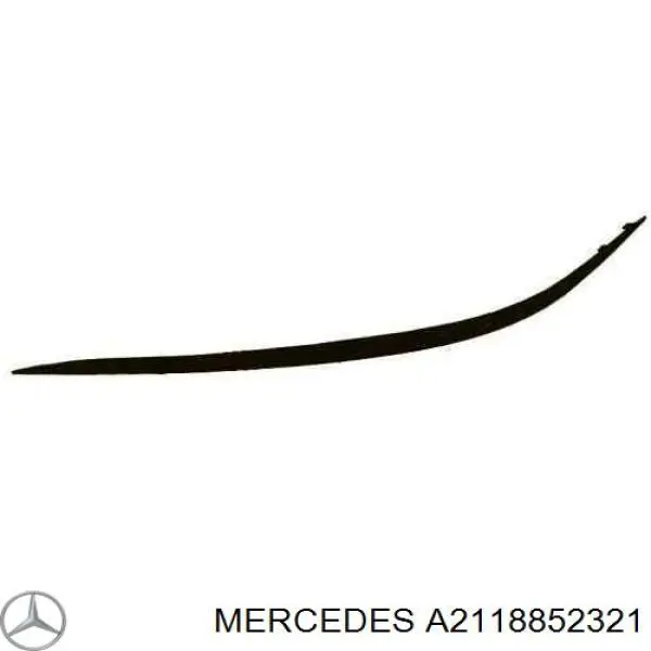 Молдинг бампера переднего левый A2118852321 Mercedes