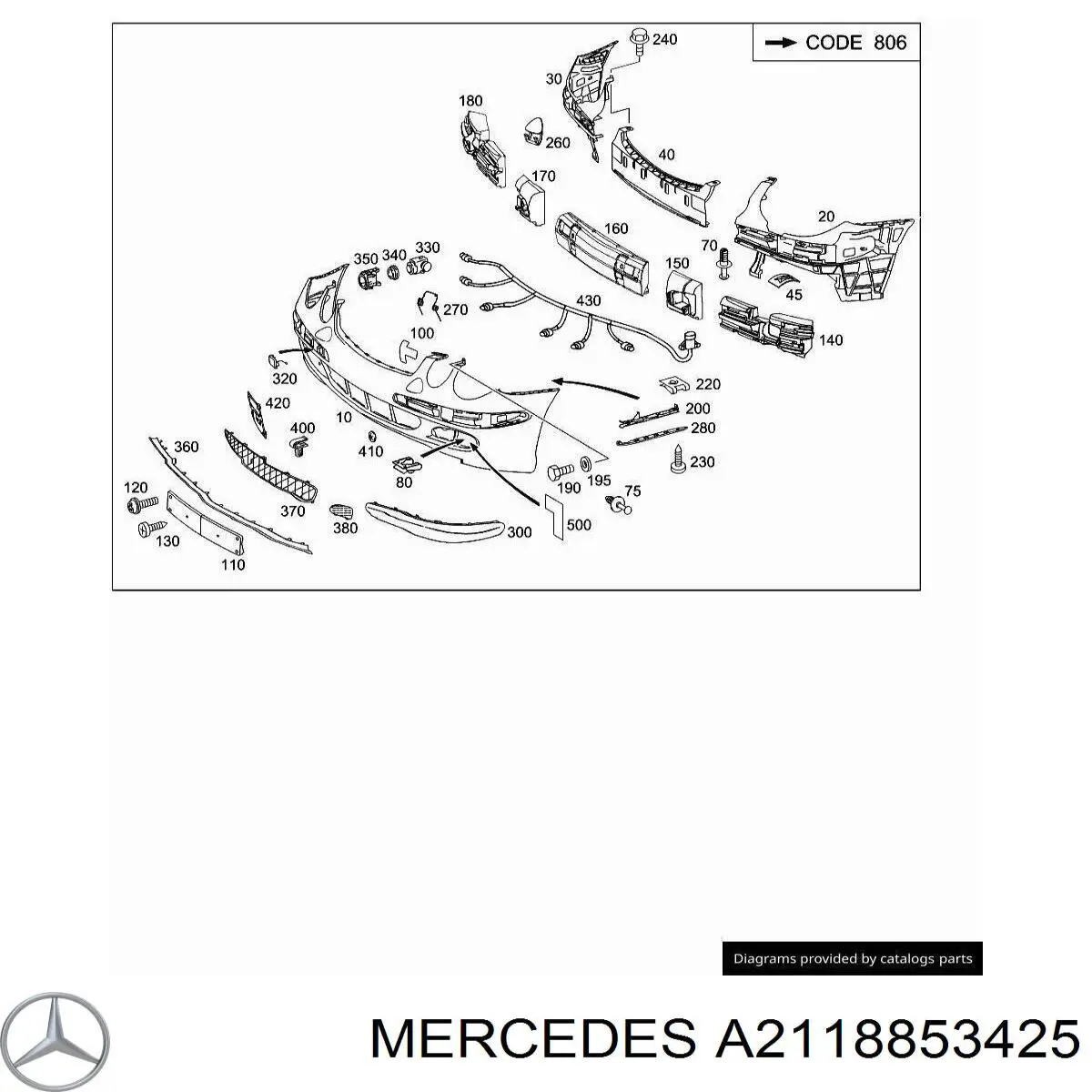  A2118853425 Mercedes