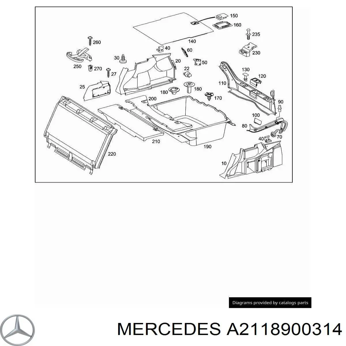  Mercedes A2118900314 цена, от 5.60 USD