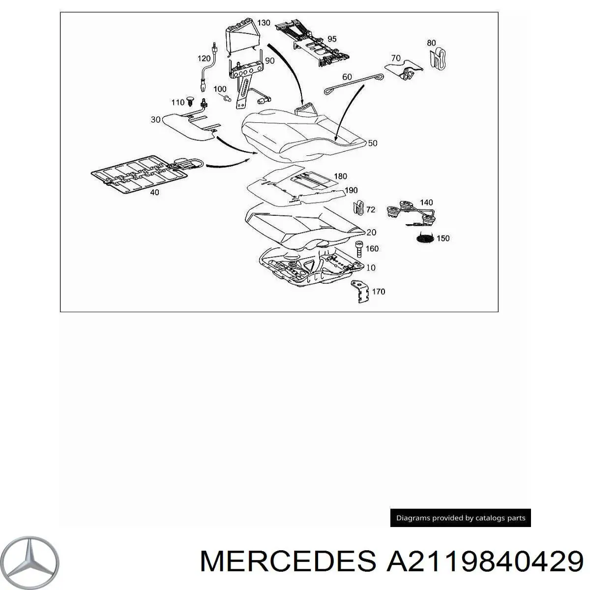  Mercedes A2119840429 цена, от 2.34 USD