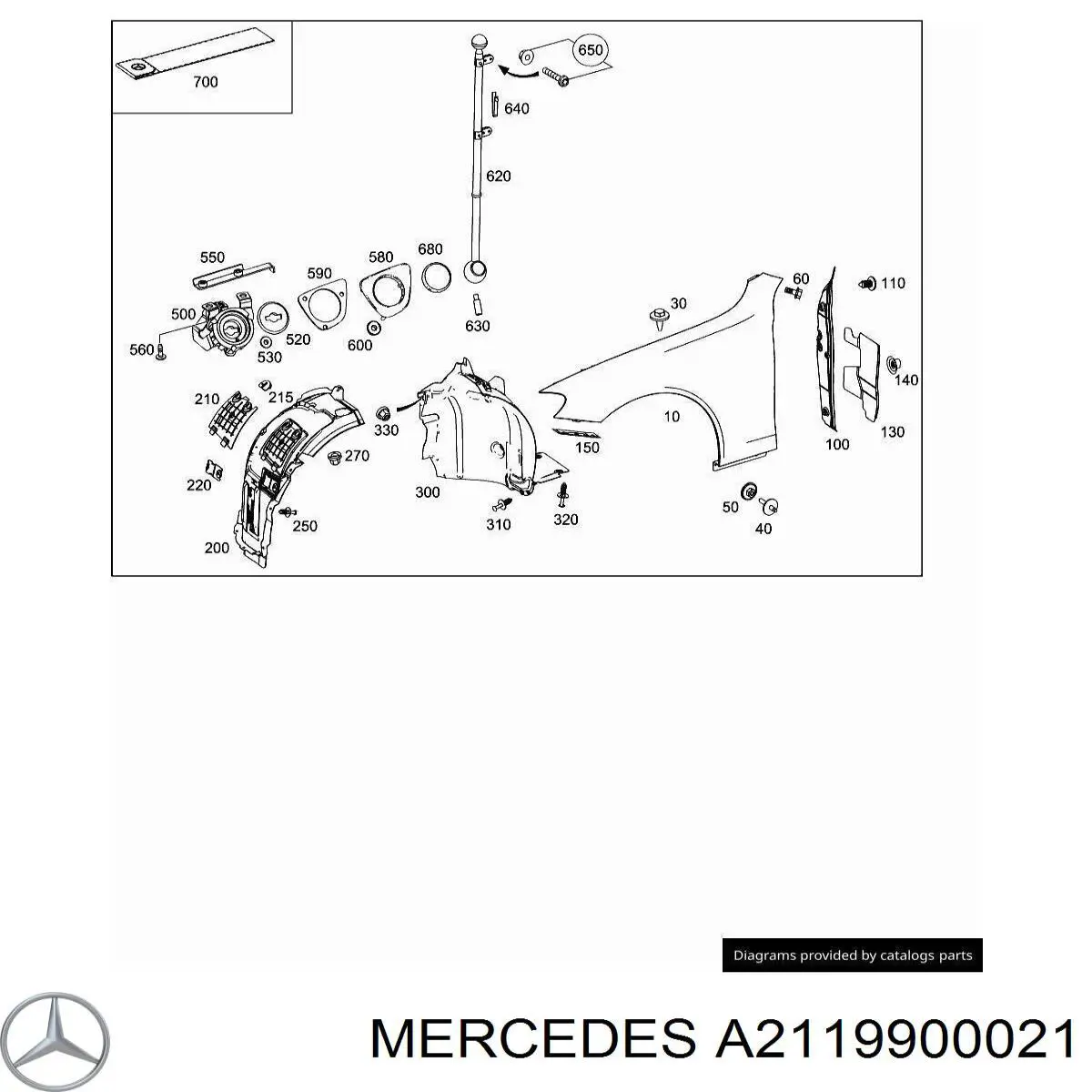  Mercedes A2119900021 цена, от 2.40 USD