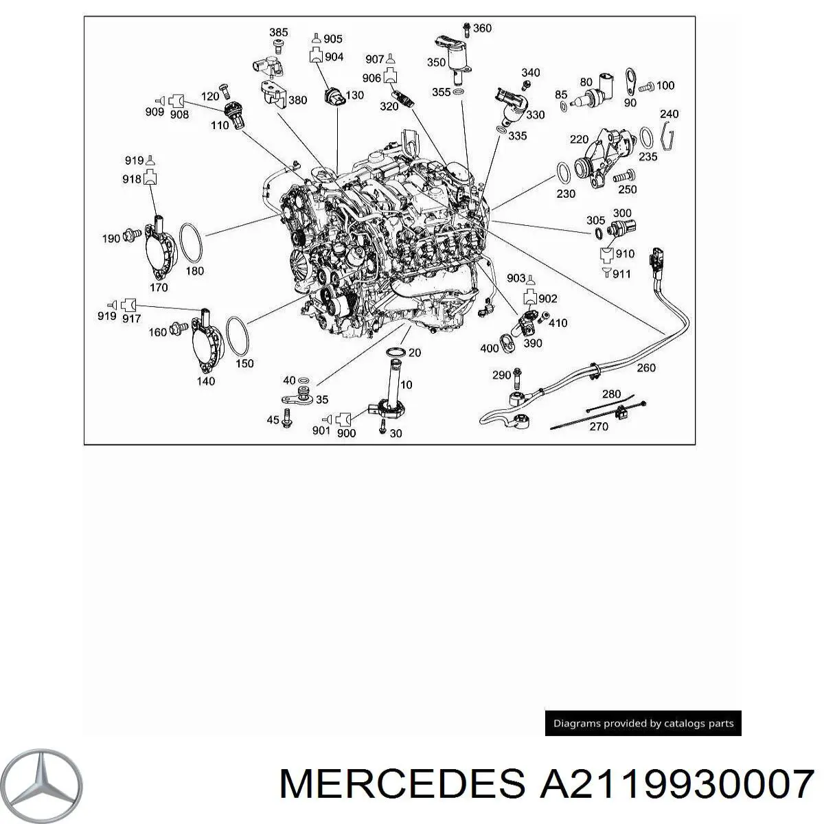  Mercedes A2119930007 цена, от 4.56 USD