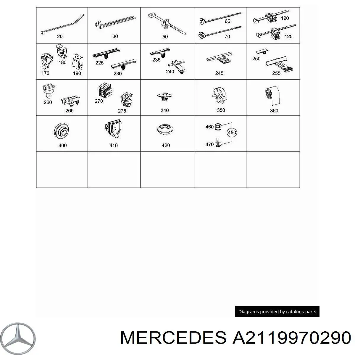 A2119970290 Mercedes хомут