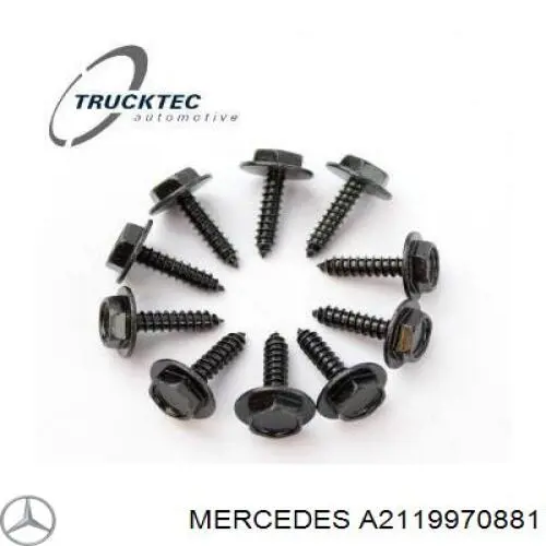 Пистон (клип) крепления накладок порогов Mercedes A2119970881 цена, от 4.23 USD