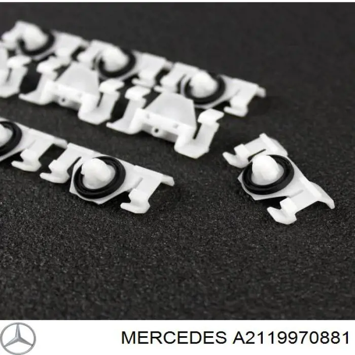 Clip, Tubuladura de sujeción, alféizar de la puerta A2119970881 Mercedes