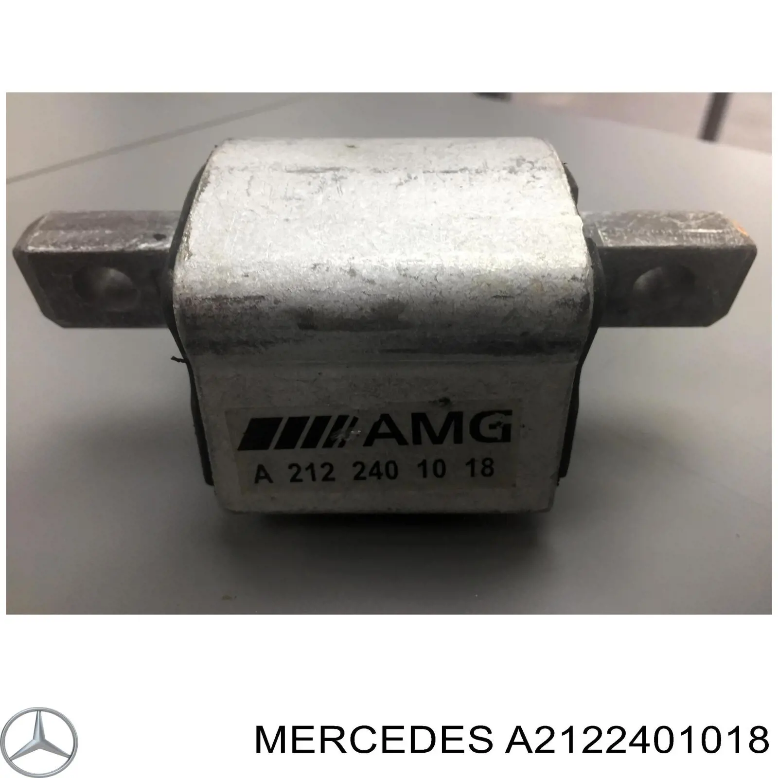 A2122401018 Mercedes coxim de transmissão (suporte da caixa de mudança)