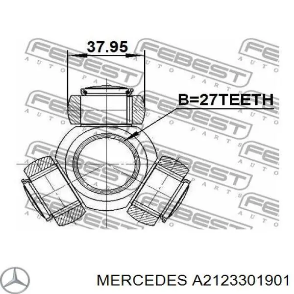 Правая полуось A2123301901 Mercedes