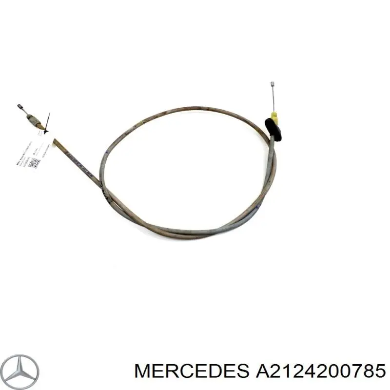 Трос ручного тормоза передний Mercedes A2124200785