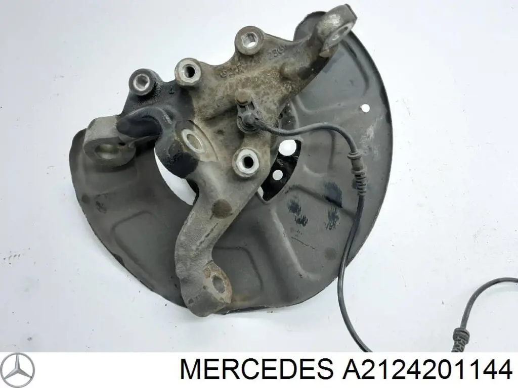 2124201144 Mercedes proteção do freio de disco dianteiro esquerdo