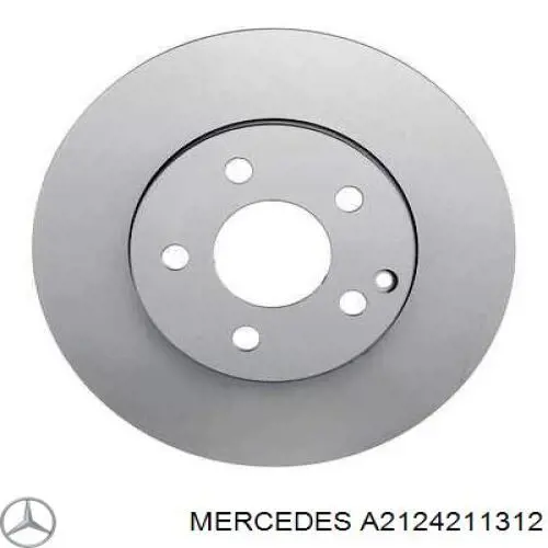 Передний тормозной диск Mercedes A2124211312