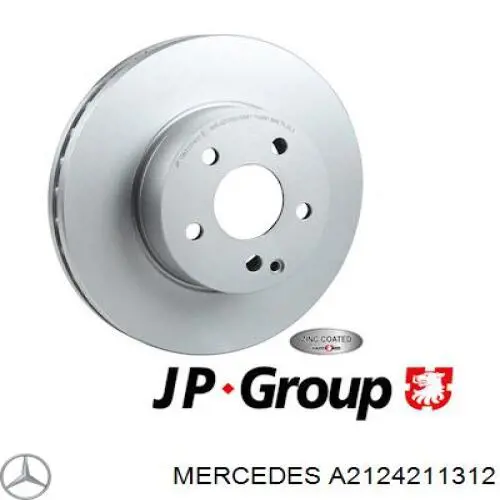 Тормоз дисковый передний Mercedes A2124211312 цена, от 156.92 USD