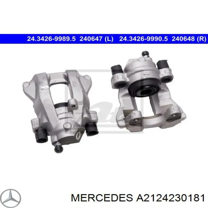 Купить 2214230281 Mercedes Суппорт задний левый