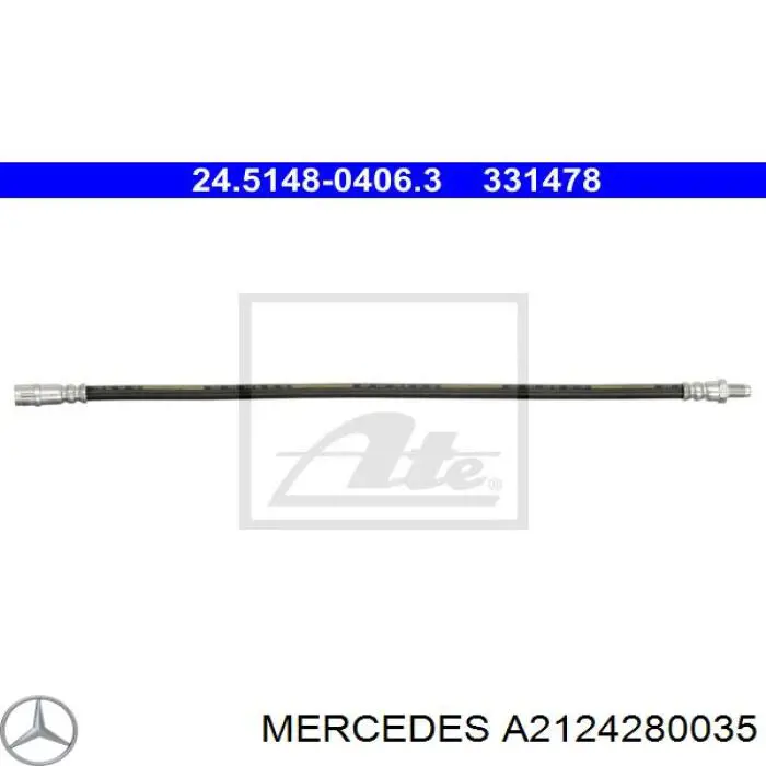 A2124280035 Mercedes mangueira do freio dianteira