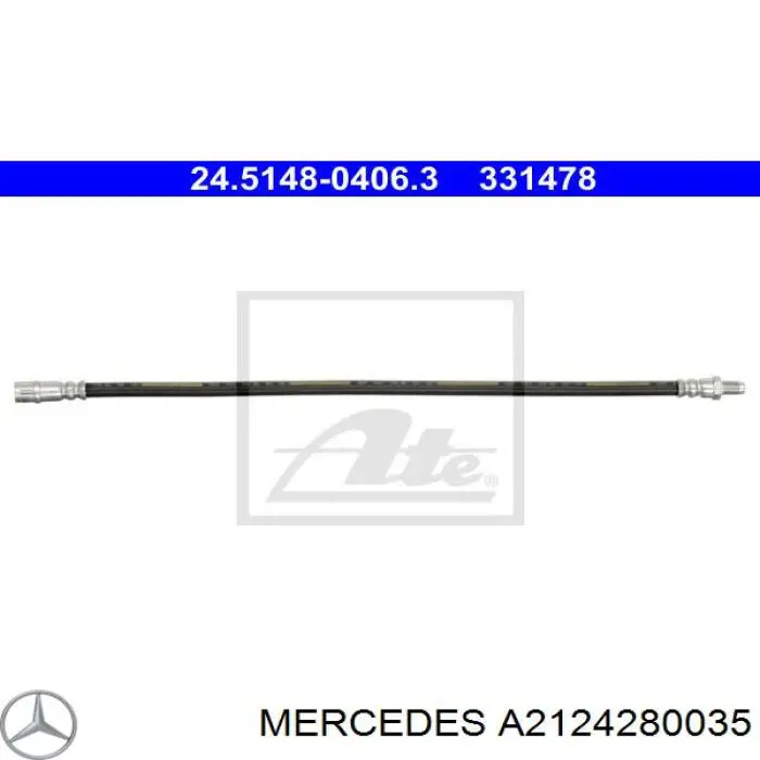 A2124280035 Mercedes Гибкая тормозная трубка передняя