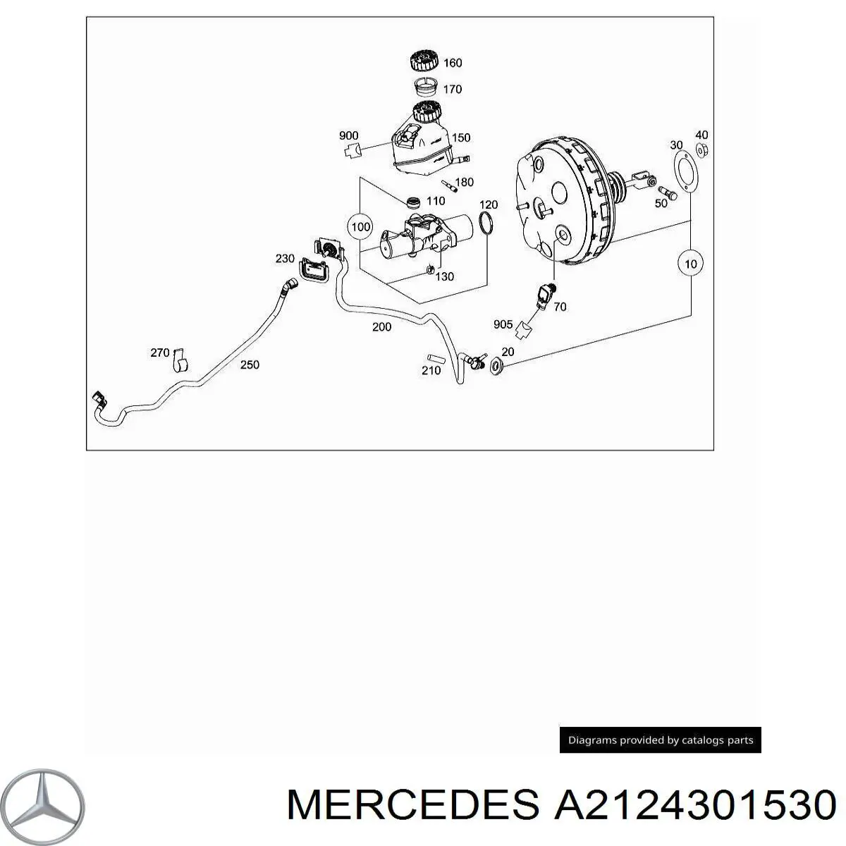 Усилитель тормозов 2124301530 Mercedes