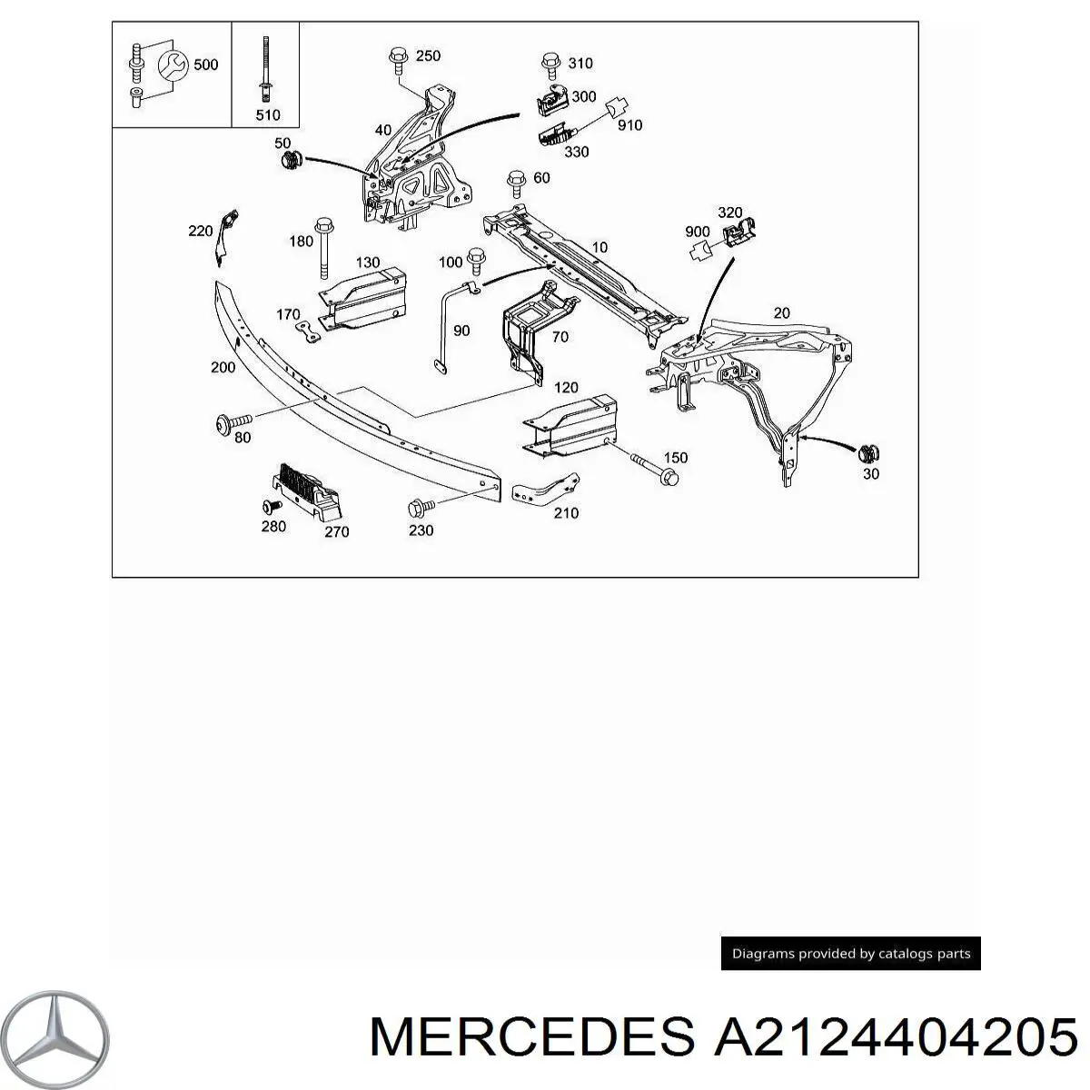 Купить A2124404205 Mercedes 