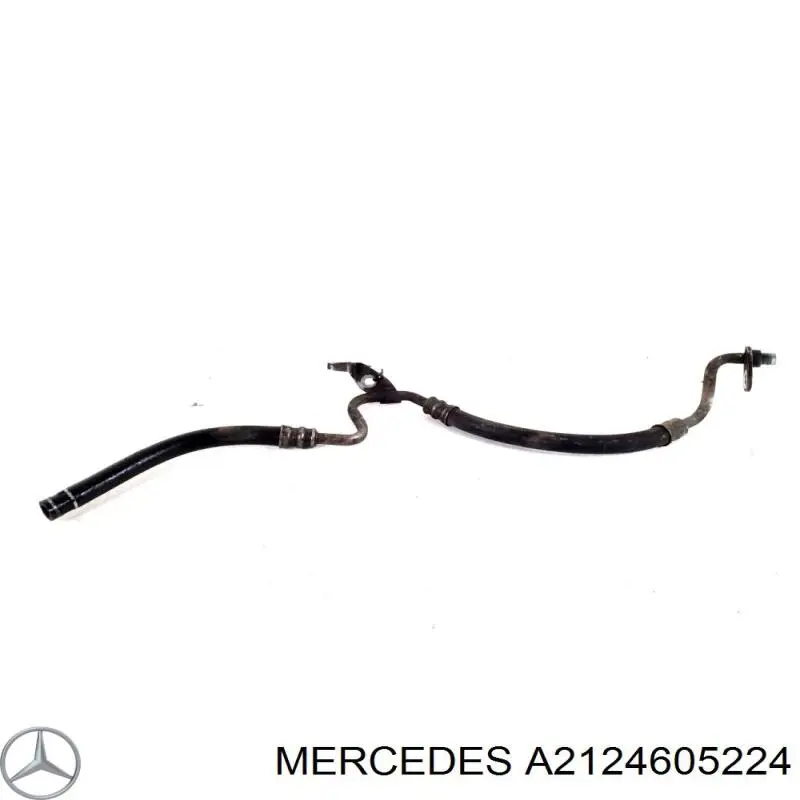 A2124605224 Mercedes Шланг ГУР низкого давления, от рейки (механизма) к радиатору