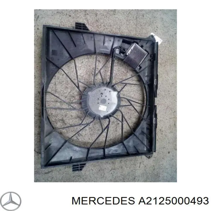 A2125000493 Mercedes диффузор радиатора охлаждения, в сборе с мотором и крыльчаткой