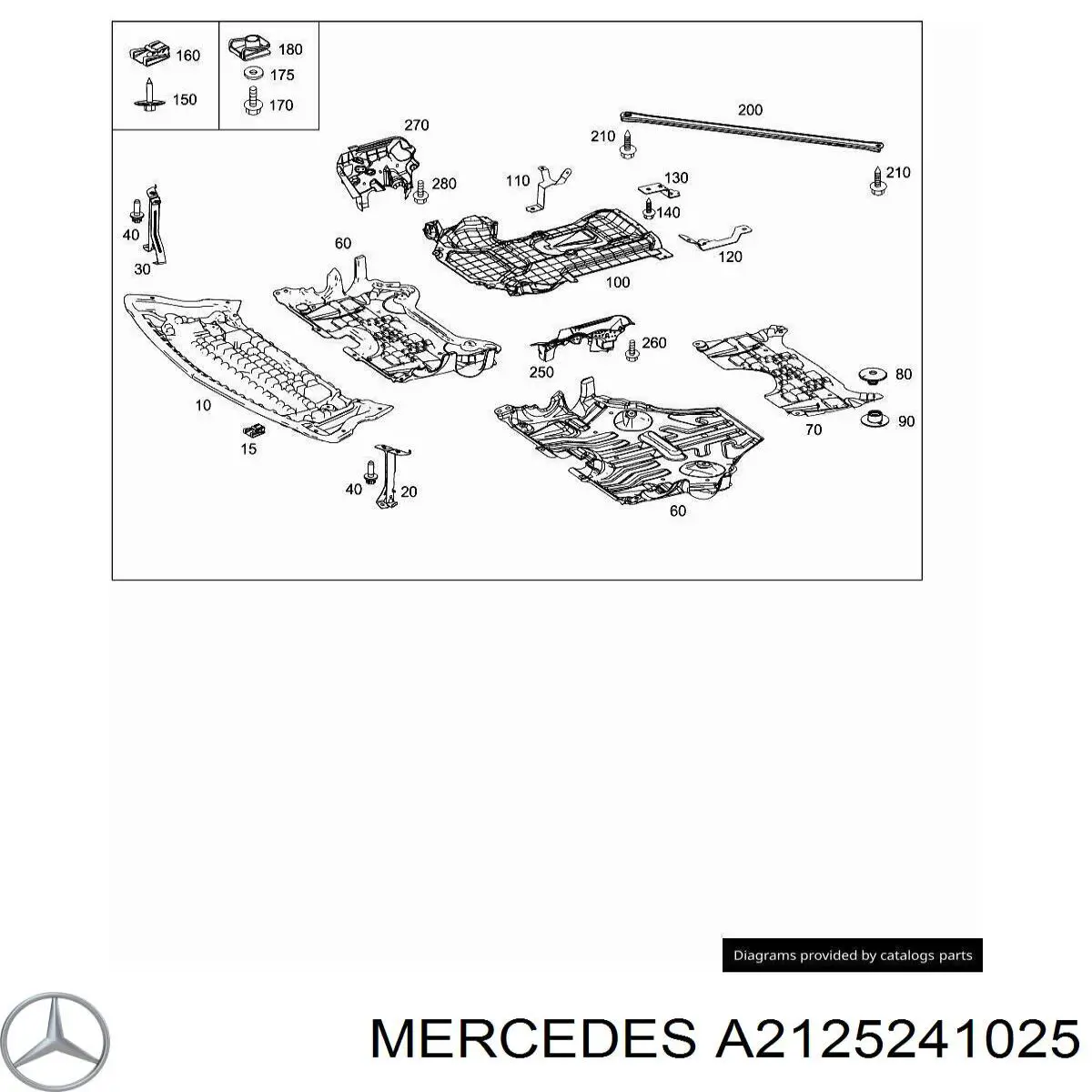 Купить A2125241025 Mercedes 