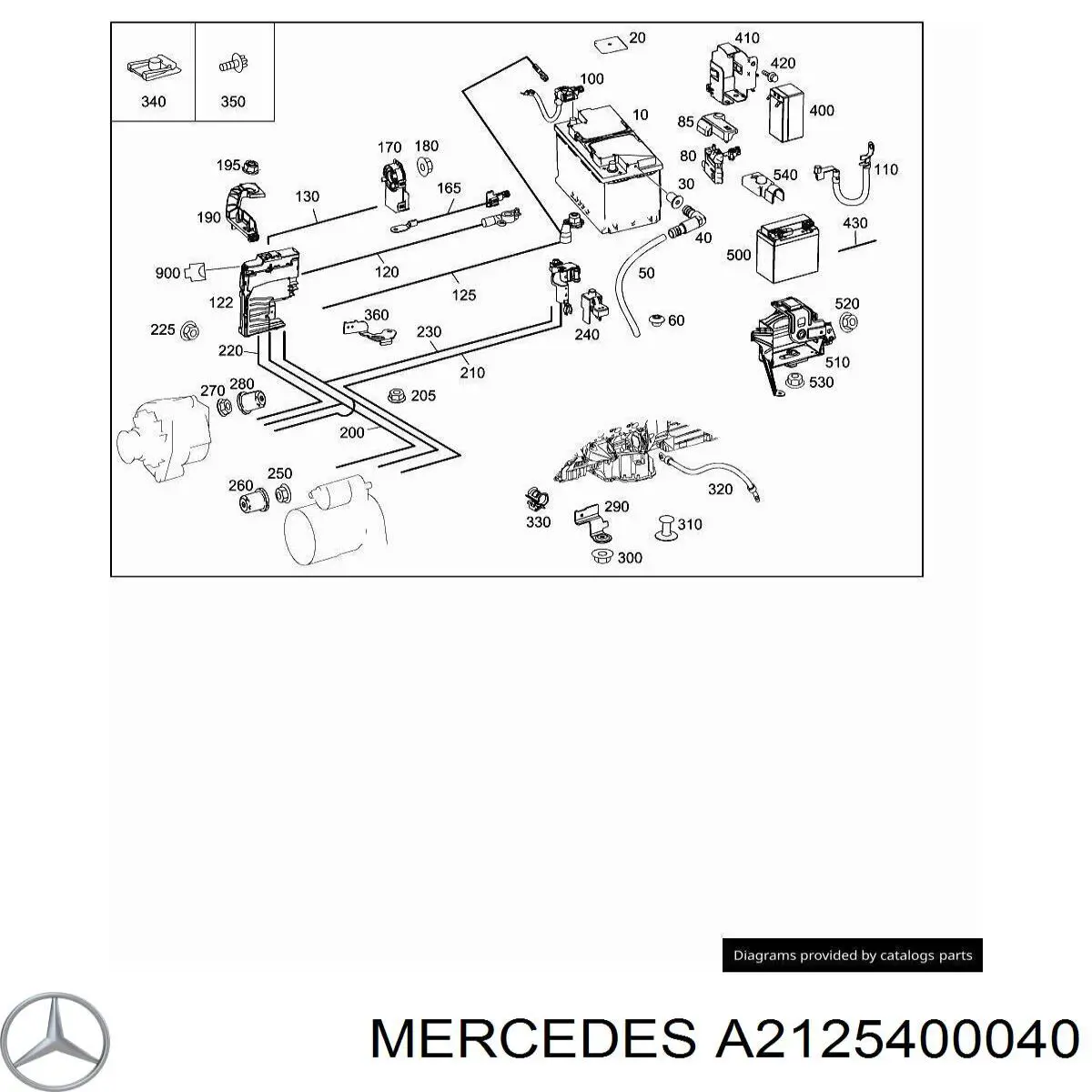  Mercedes A2125400040 цена, от 3.80 USD