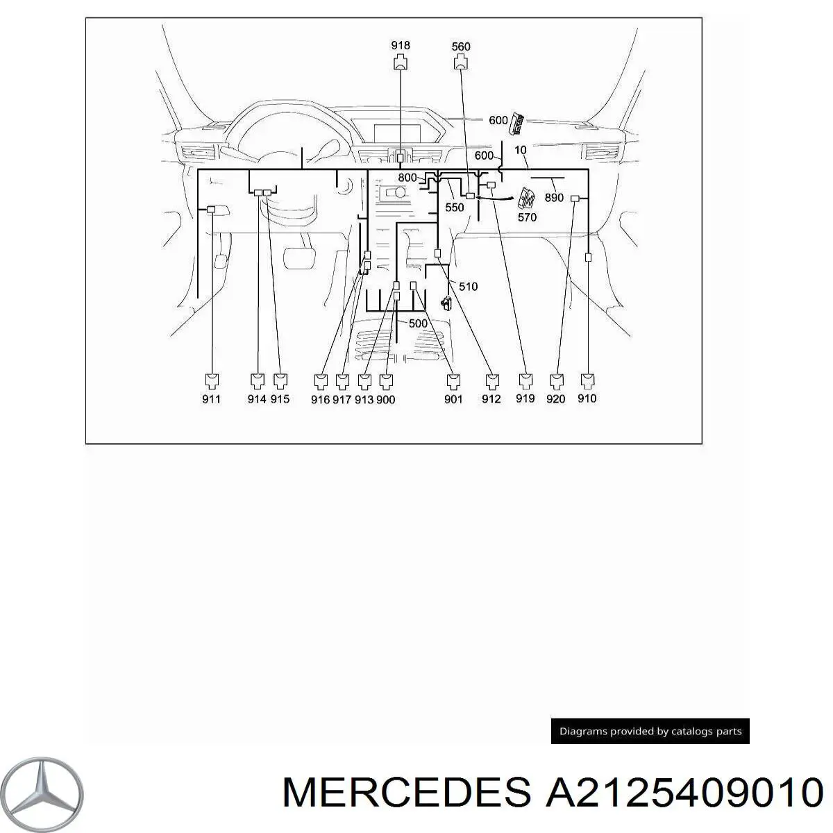  Mercedes A2125409010 цена, от 19.05 USD