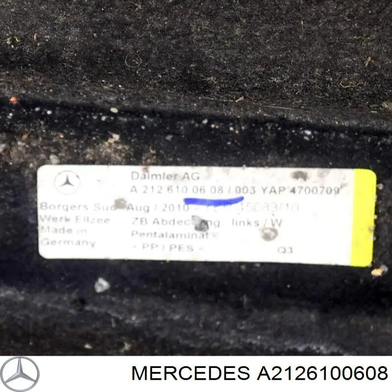 Купить 1006831 Autotechteile Защита днища левая