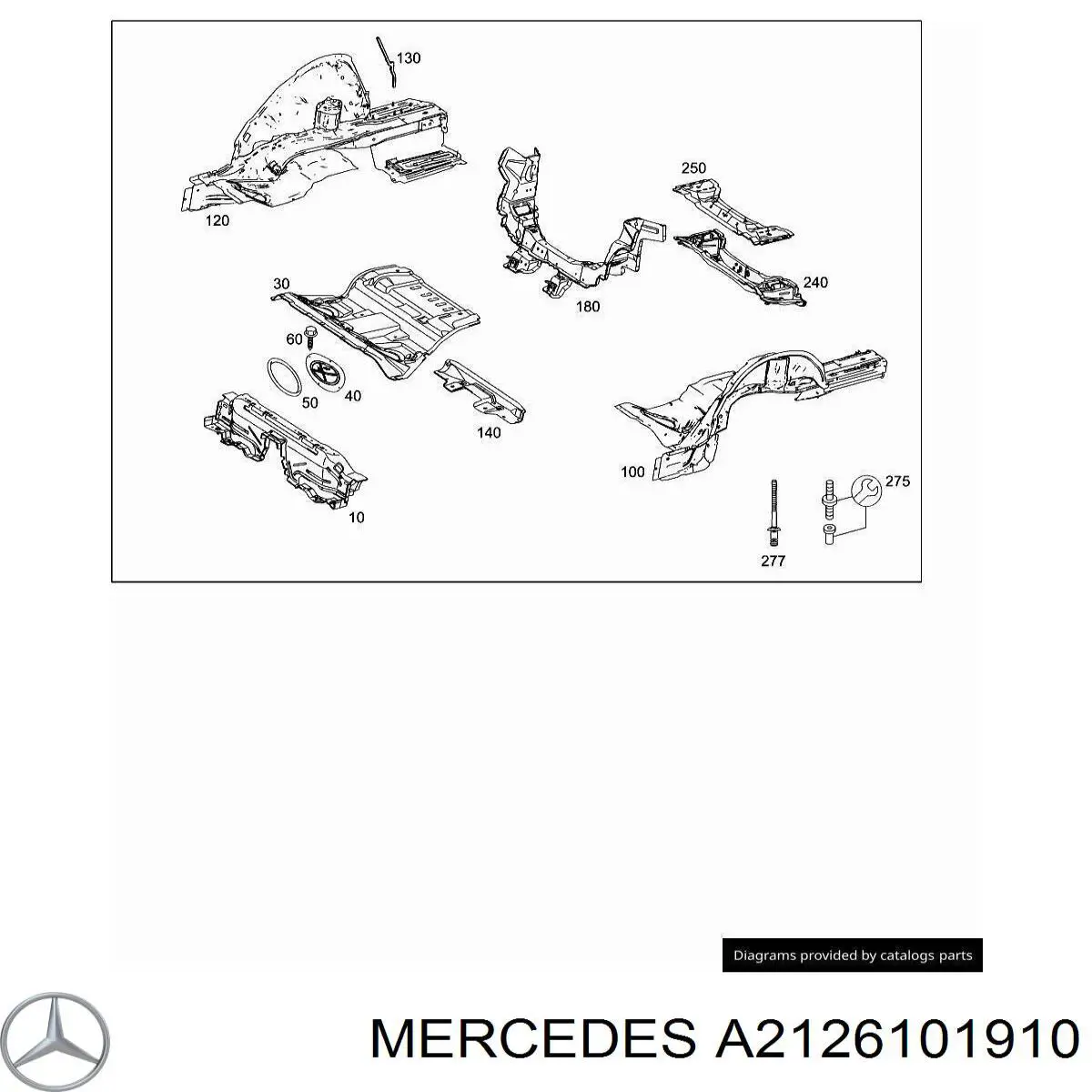 A2126101910 Mercedes Четверть задняя левая