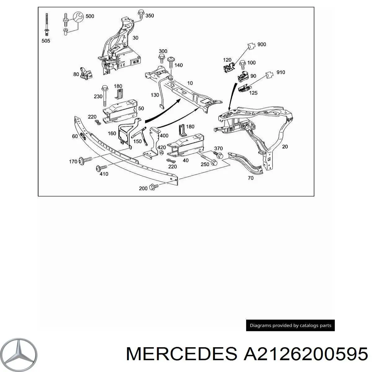 Absorvedor (enchido) do pára-choque dianteiro para Mercedes E (W212)