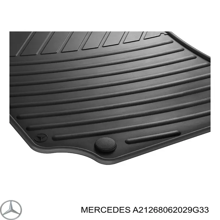 A21268062029G33 Mercedes tapetes dianteiros + traseiros, kit