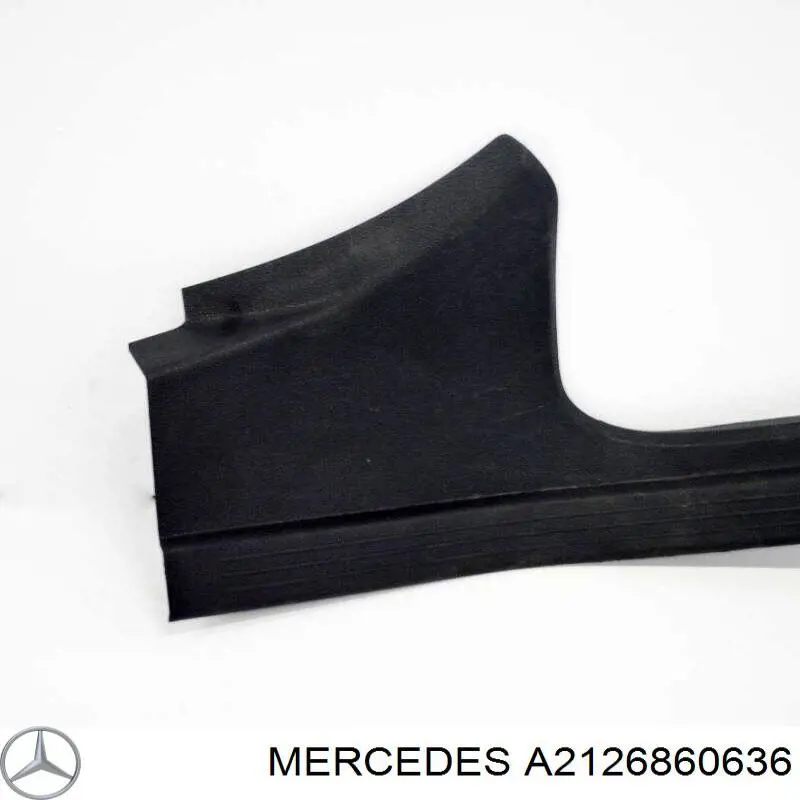 Накладка дверного порога внутренняя задняя правая A21268606369051 Mercedes