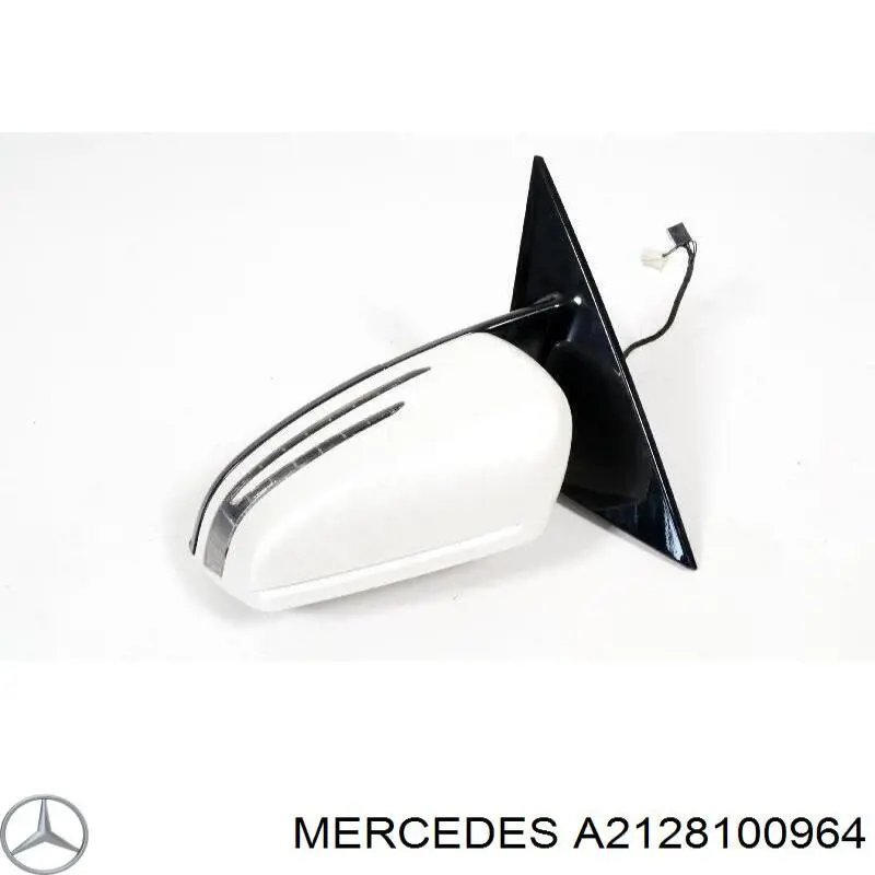 Placa sobreposta (tampa) do espelho de retrovisão esquerdo para Mercedes C (W204)