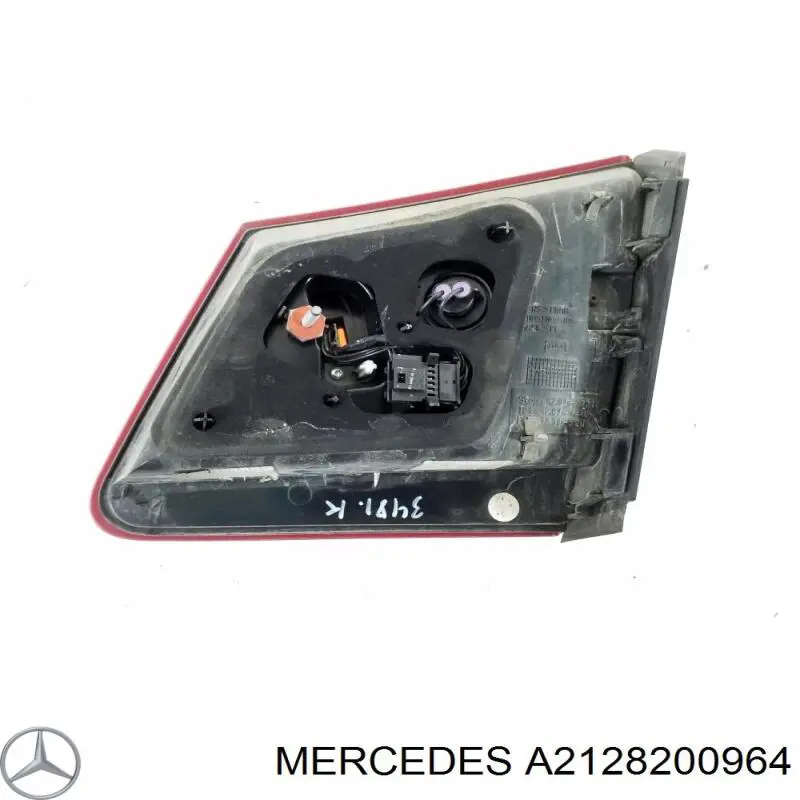 A2128200964 Mercedes lanterna traseira esquerda interna