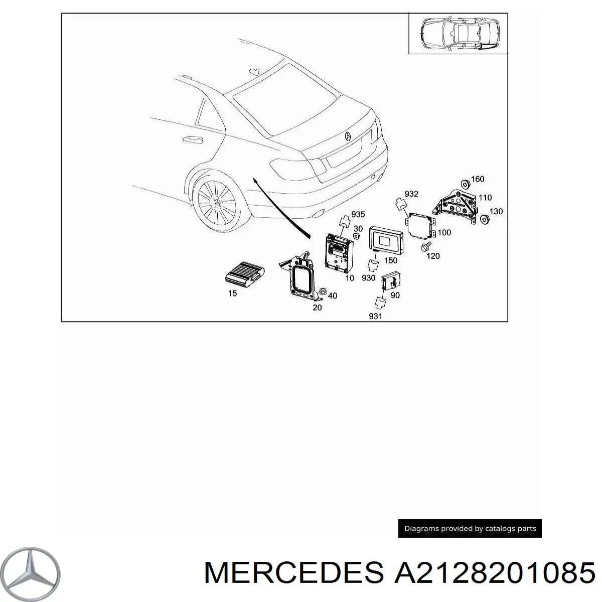  Mercedes A2128201085 цена, от 1041.68 USD