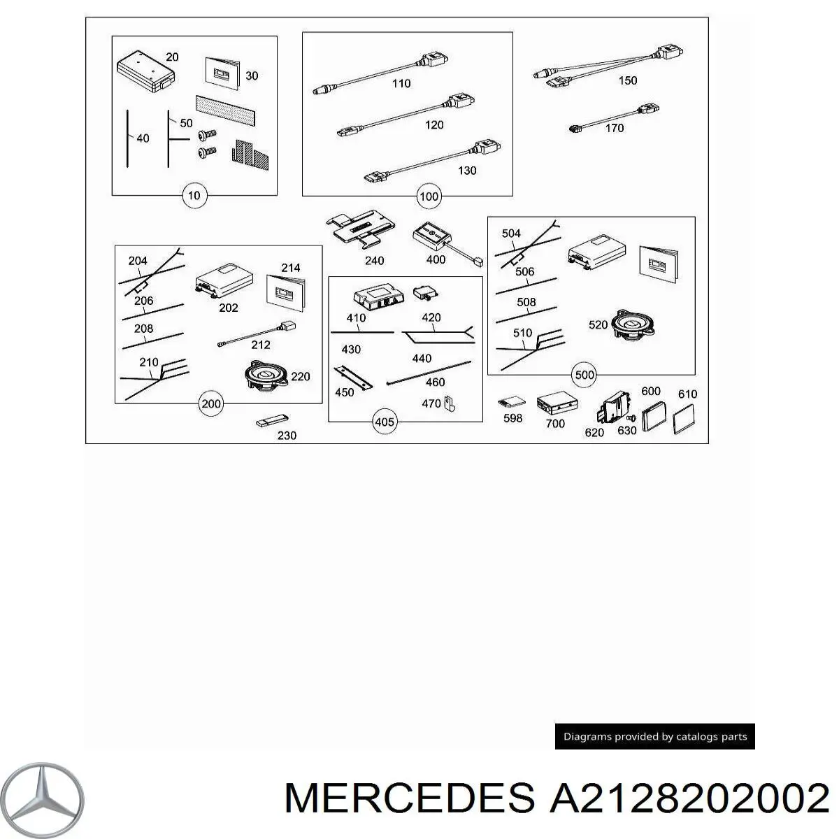  Mercedes A2128202002 цена, от 69.68 USD