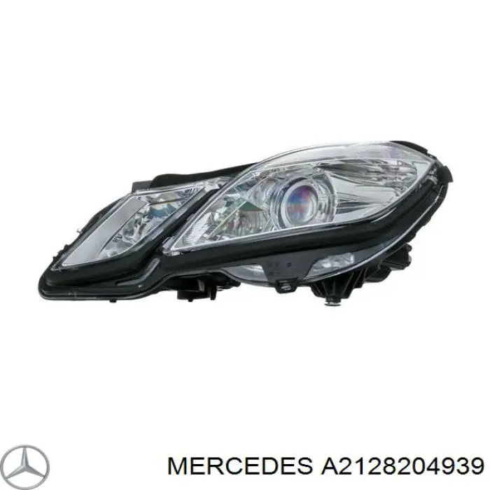 2128204939 Mercedes Стекло фары левой