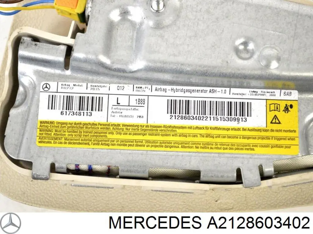 A2128603402 Mercedes Подушка безопасности AIRBAG спинки сиденья, левого