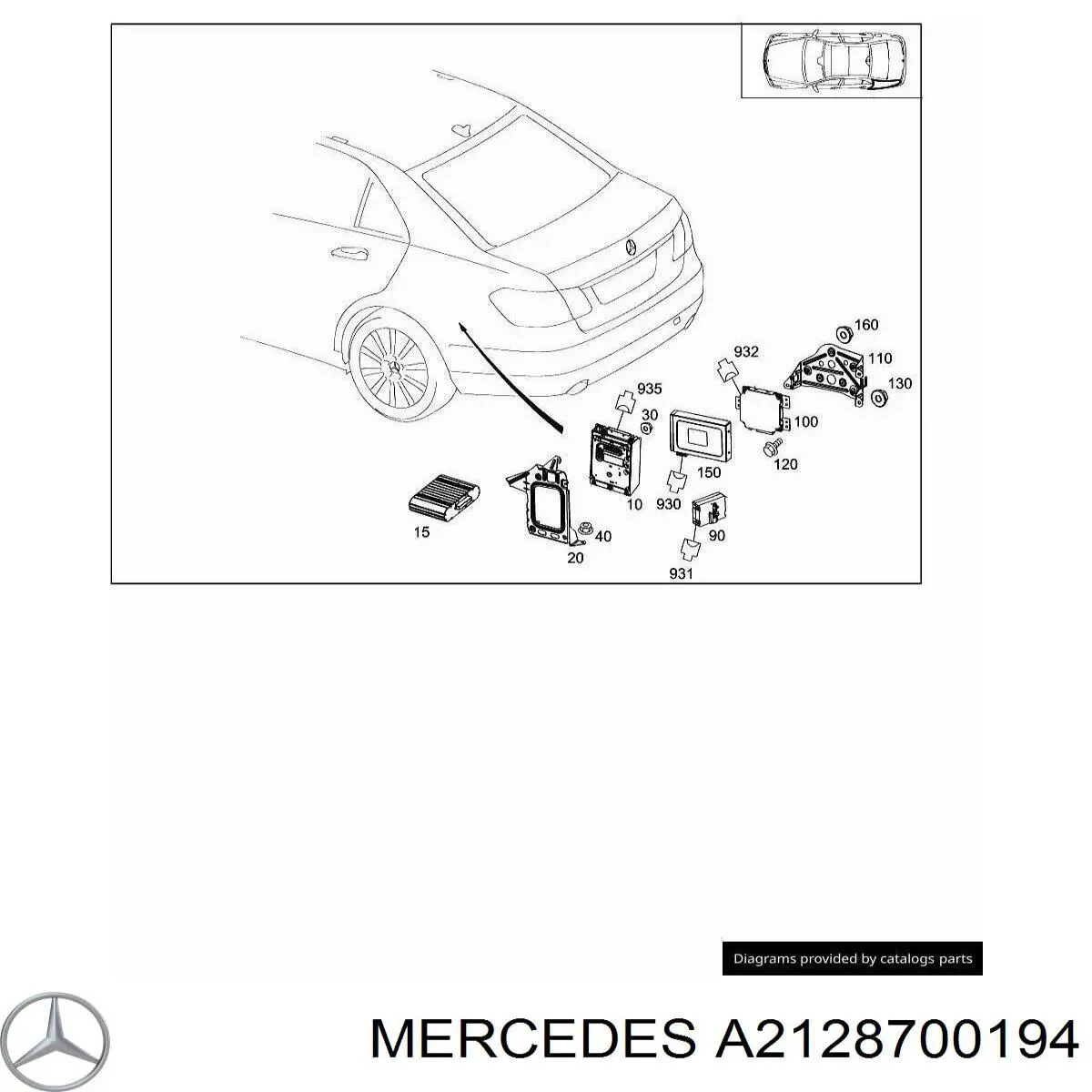 Купить A212900710880 Mercedes 