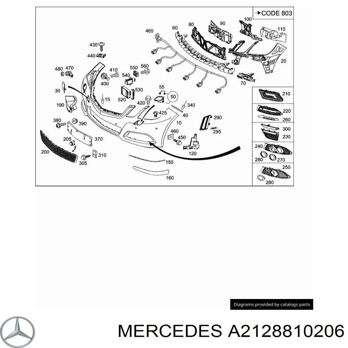 A2128810206 Mercedes 