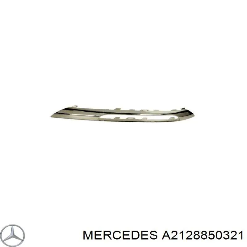 Молдинг бампера переднего левый A2128850321 Mercedes