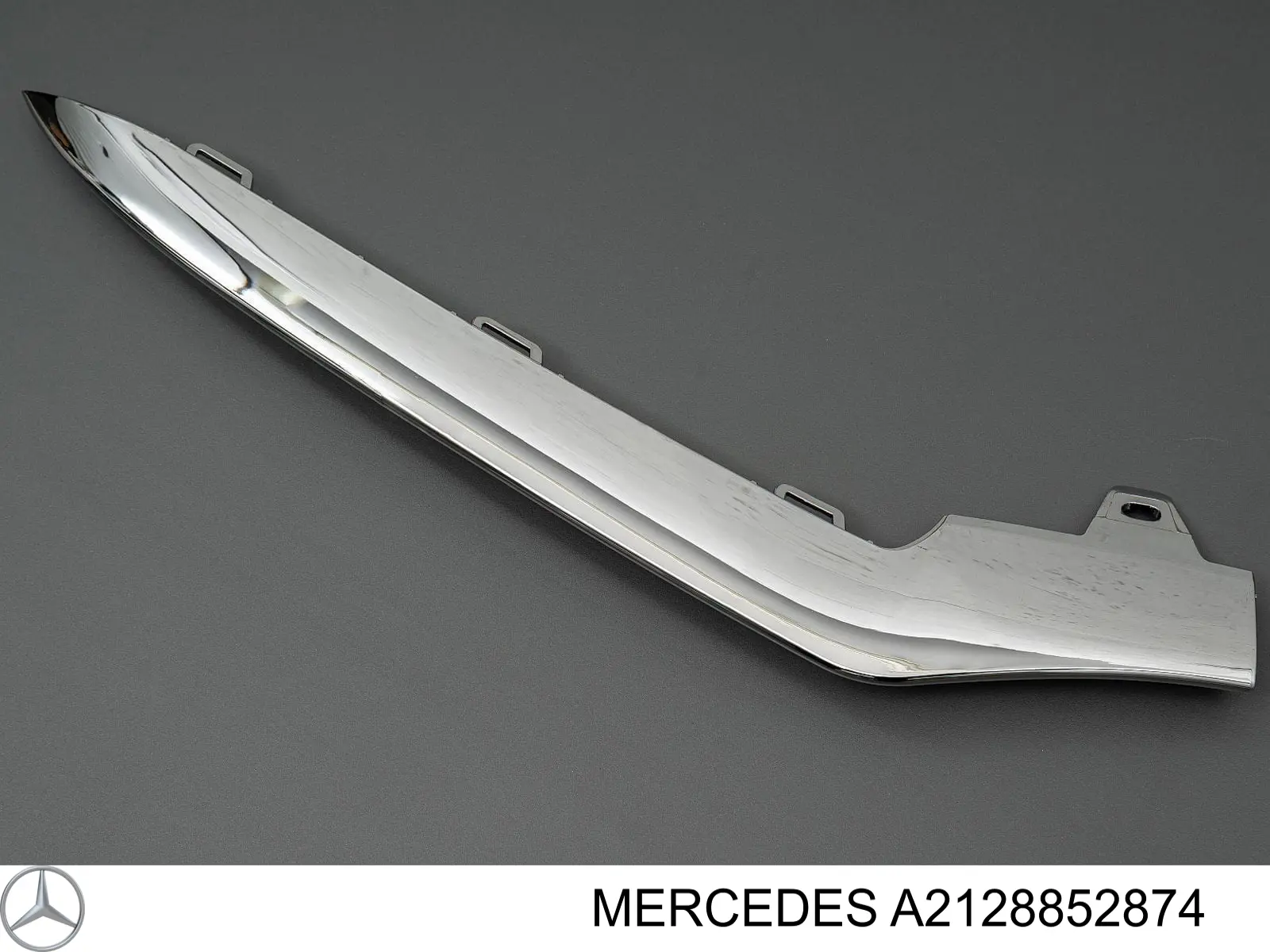 A2128852874 Mercedes молдинг бампера переднего правый